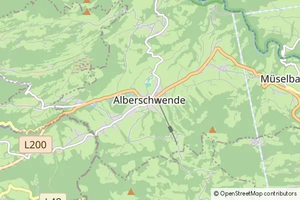 Mapa Alberschwende