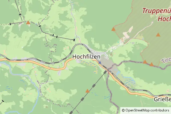 Mapa Hochfilzen