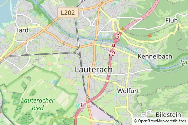 Mapa Lauterach