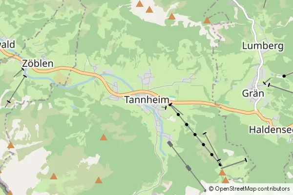 Mapa Tannheim