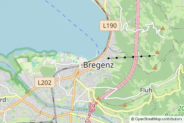 Mapa Bregencja