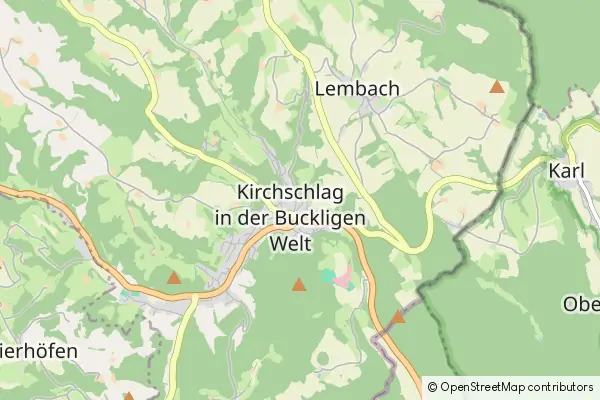 Mapa Kirchschlag in der Buckligen Welt