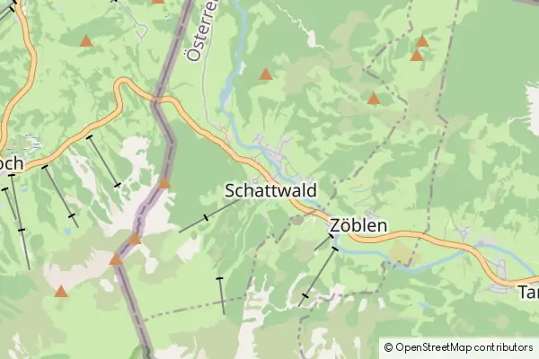 Mapa Schattwald