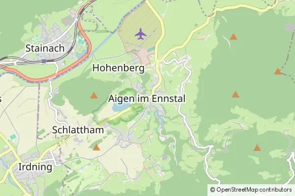 Mapa Aigen-Schlagl