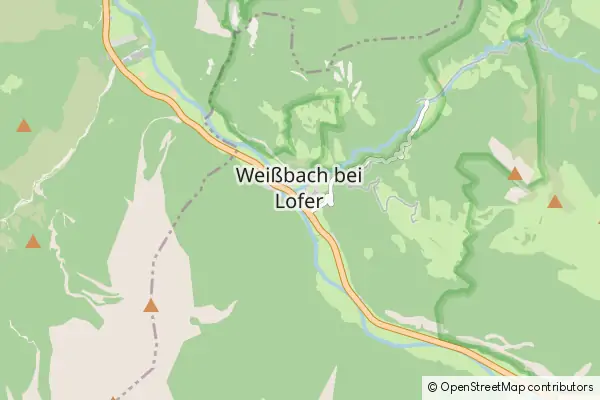 Mapa Weissbach bei Lofer