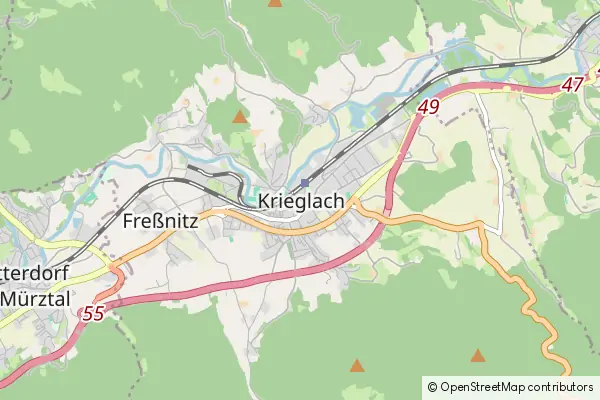 Mapa Krieglach