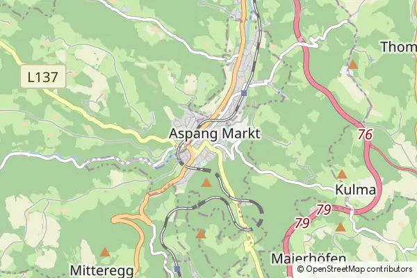 Mapa Aspang-Markt