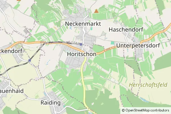 Mapa Horitschon