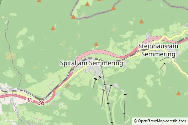 Mapa Spital am Semmering