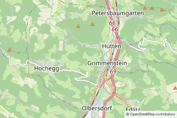 Mapa Grimmenstein