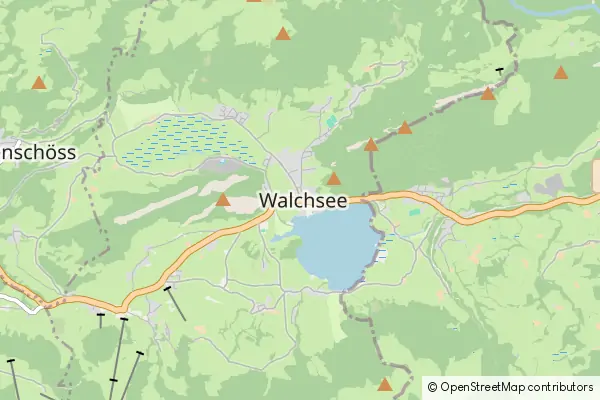 Mapa Walchsee