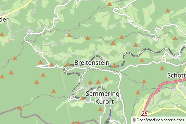 Mapa Breitenstein am Semmering