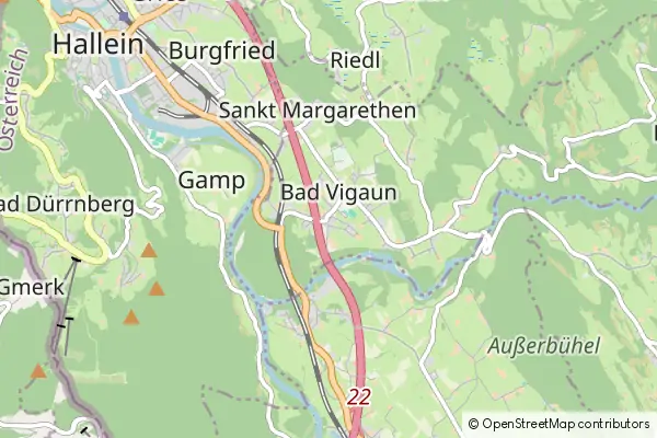 Mapa Bad Vigaun