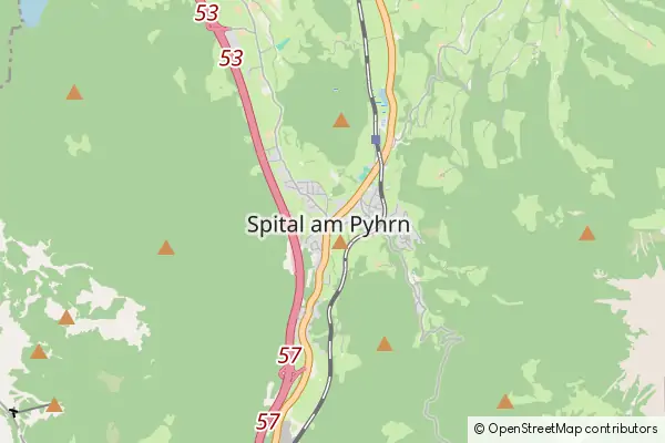 Mapa Spital am Pyhrn