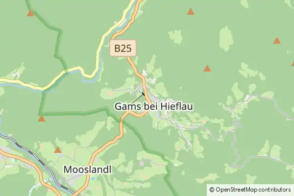 Mapa Gams bei Hieflau