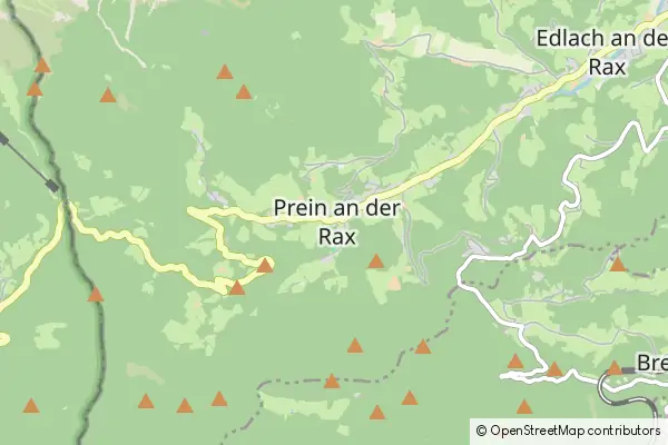 Mapa Prein an der Rax