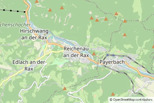 Mapa Reichenau an der Rax