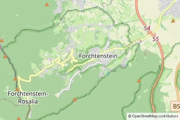 Mapa Forchtenstein