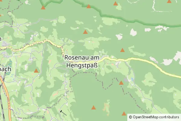 Mapa Rosenau am Hengstpass