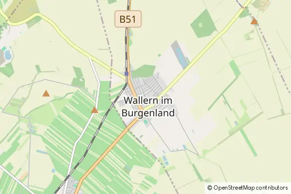 Mapa Wallern im Burgenland