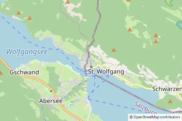 Mapa Sankt Wolfgang im Salzkammergut