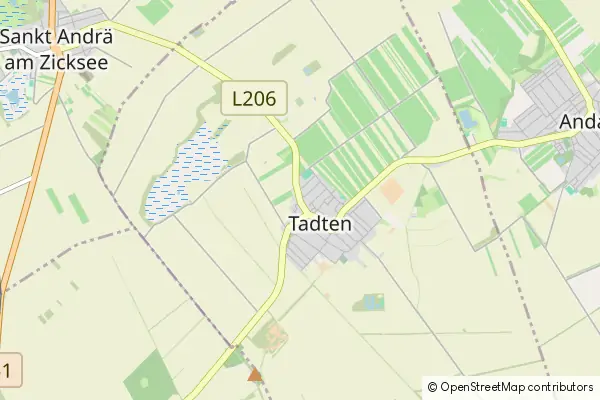 Mapa Tadten