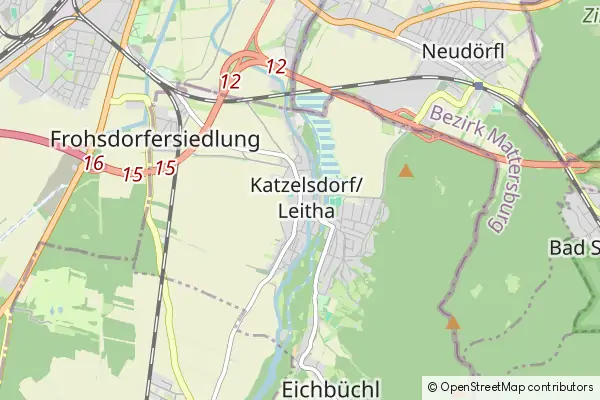 Mapa Katzelsdorf