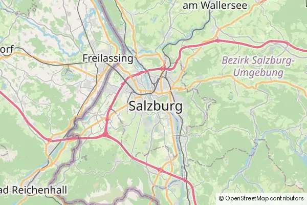 Mapa Salzburg