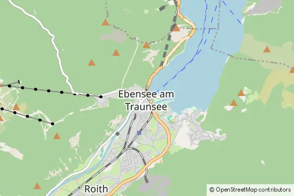 Mapa Ebensee am Traunsee