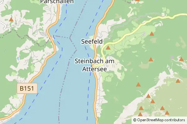 Mapa Steinbach am Attersee