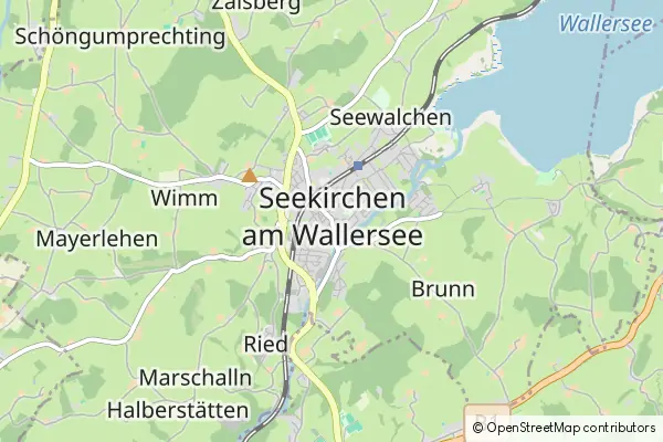 Mapa Seekirchen am Wallersee