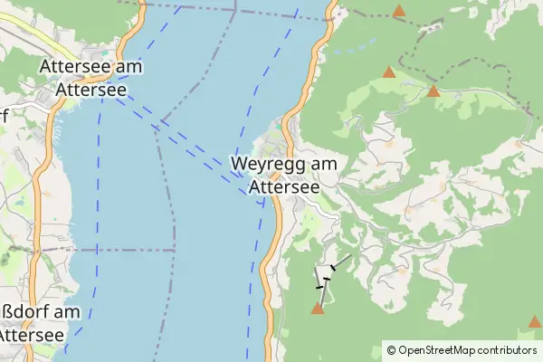 Mapa Weyregg am Attersee