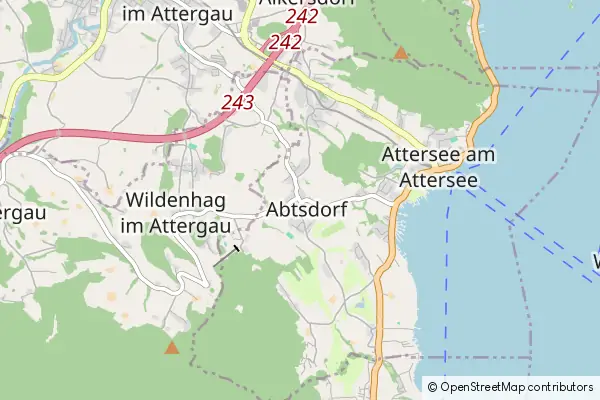 Mapa Abtsdorf am Attersee