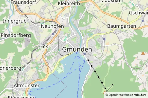 Mapa Gmunden