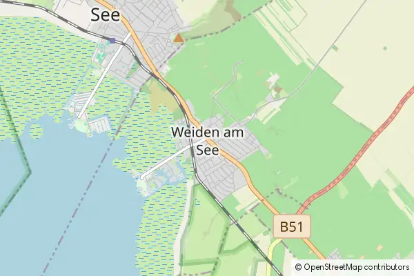 Mapa Weiden am See