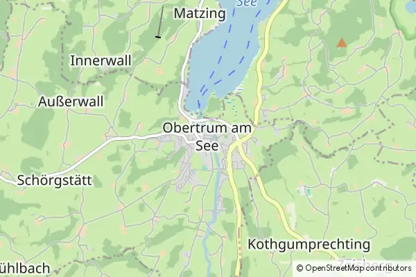 Mapa Obertrum am See