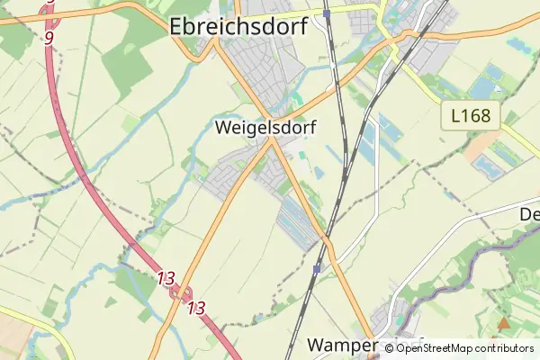 Mapa Weigelsdorf