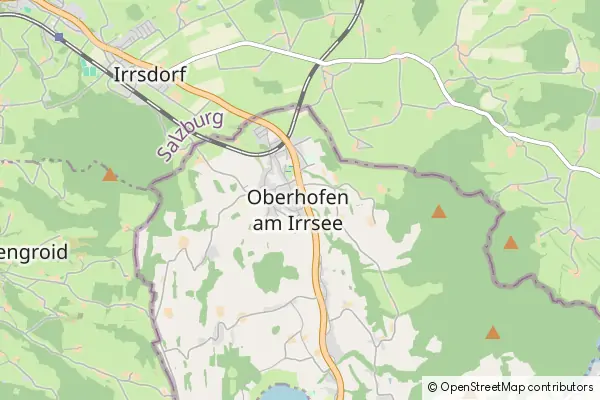 Mapa Oberhofen am Irrsee