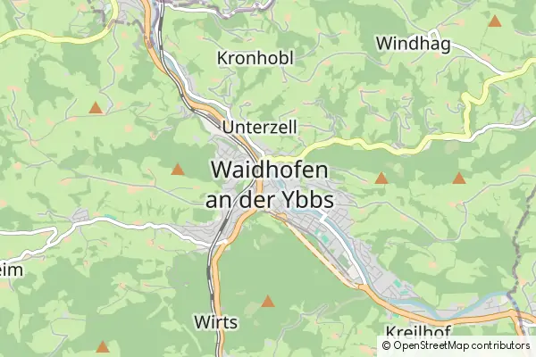 Mapa Waidhofen an der Ybbs