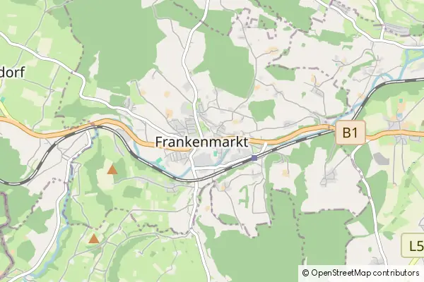 Mapa Frankenmarkt