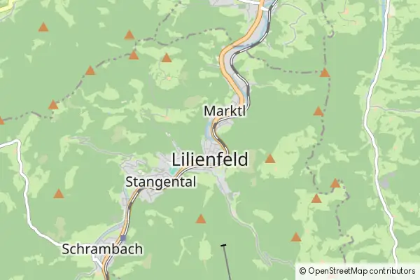 Mapa Lilienfeld