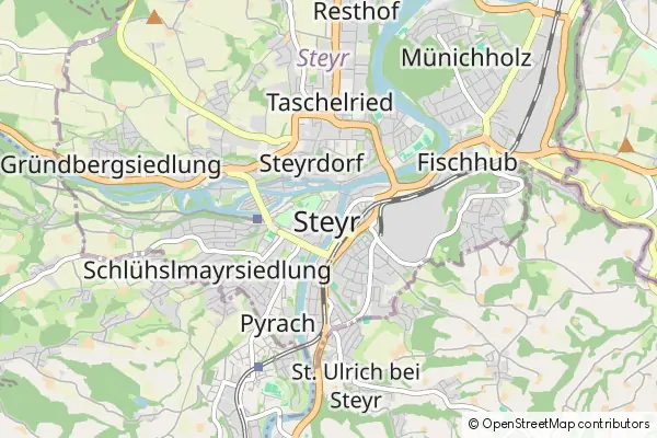 Mapa Steyr