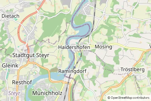 Mapa Haidershofen