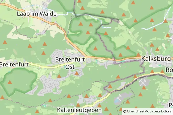 Mapa Breitenfurt bei Wien