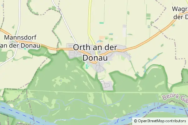 Mapa Orth an der Donau