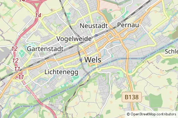 Mapa Wels