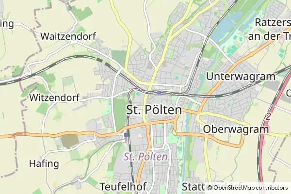 Mapa Sankt Pölten