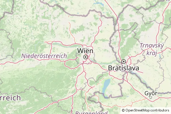 Mapa Wiedeń