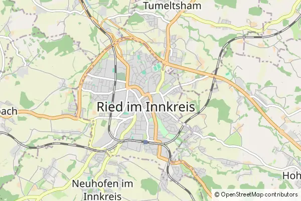 Mapa Ried im Innkreis