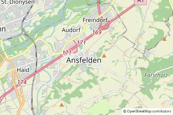 Mapa Ansfelden